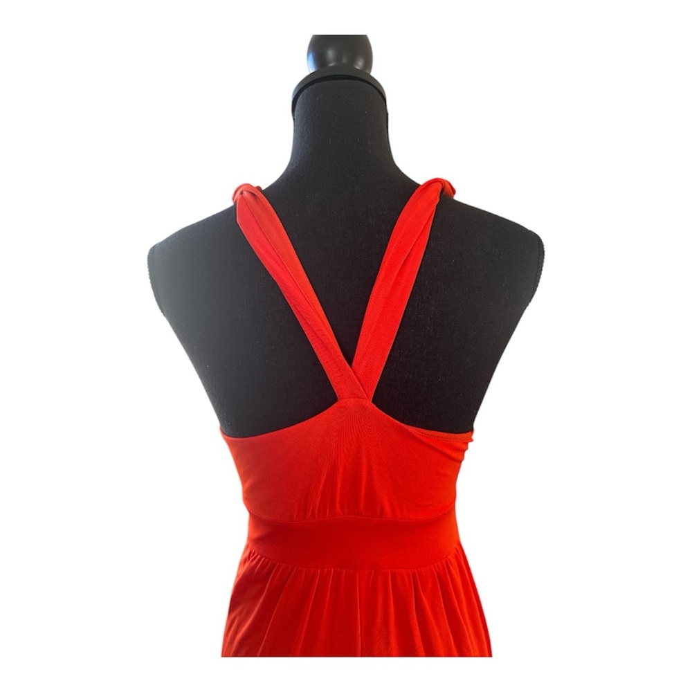 Maeve Anthropologie Orange Maxi Dress Open Back Sleeveless Size 2 - Picture 6 of 8